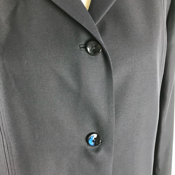 Dana Buchman Black Label Navy Silk Jacket - Picture 5 of 8